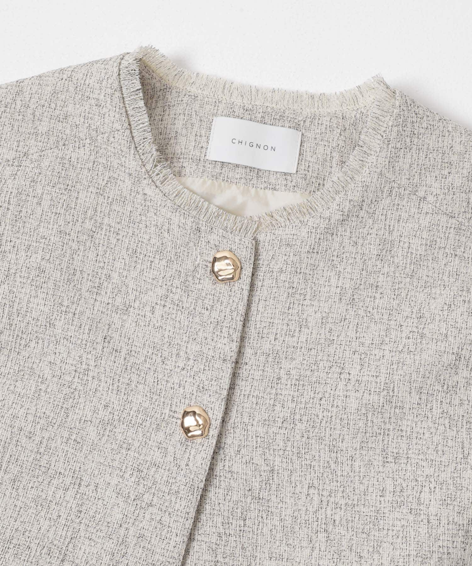 URBAN RESEARCH ROSSO「『別注』CHIGNON&times;ROSSO　ツイードショートベスト」|ベスト・ジレ|