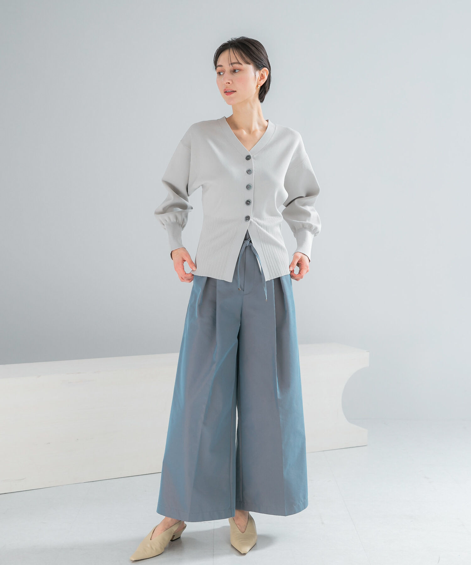 URBAN RESEARCH ROSSO「コットンツイルベルテッドワイドパンツ」|その他|