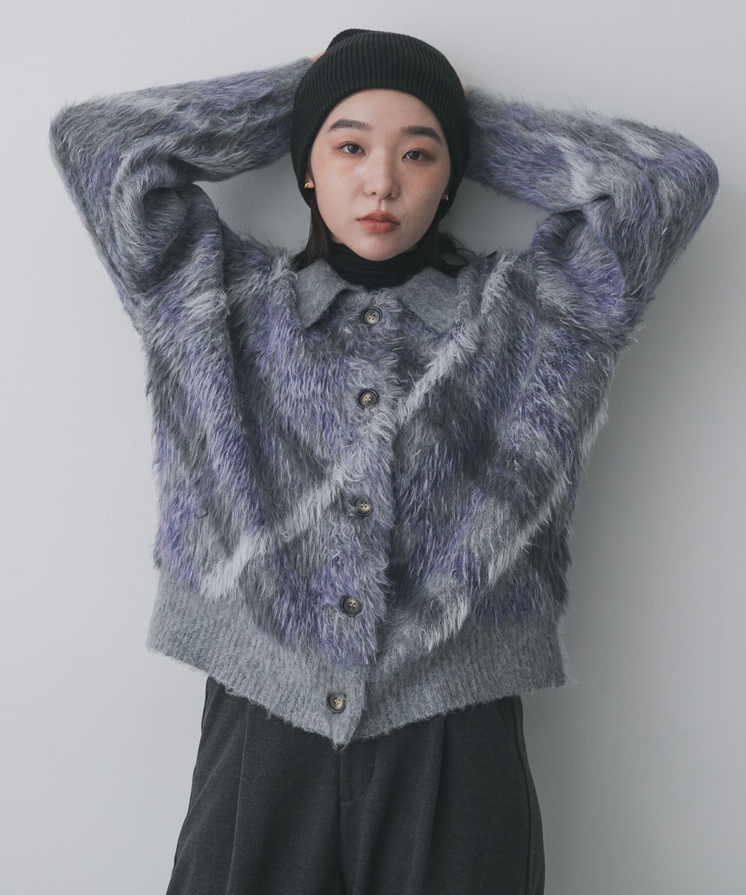 SENSE OF PLACE by URBAN RESEARCH「『洗濯可』エリツキチェックカーディガン」|カーディガン|