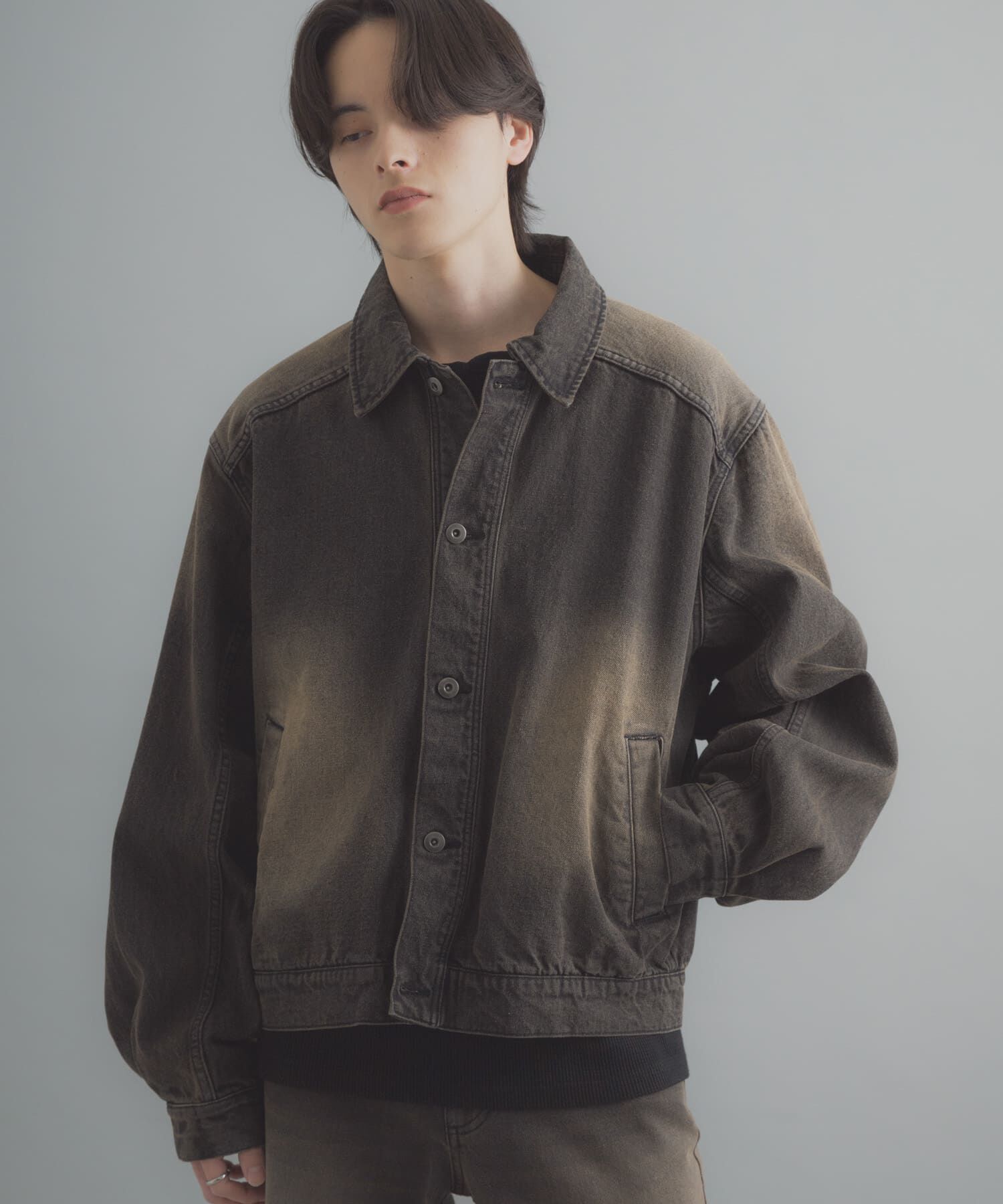 SENSE OF PLACE by URBAN RESEARCH「ヴィンテージライクデニムブルゾン」|デニムジャケット|