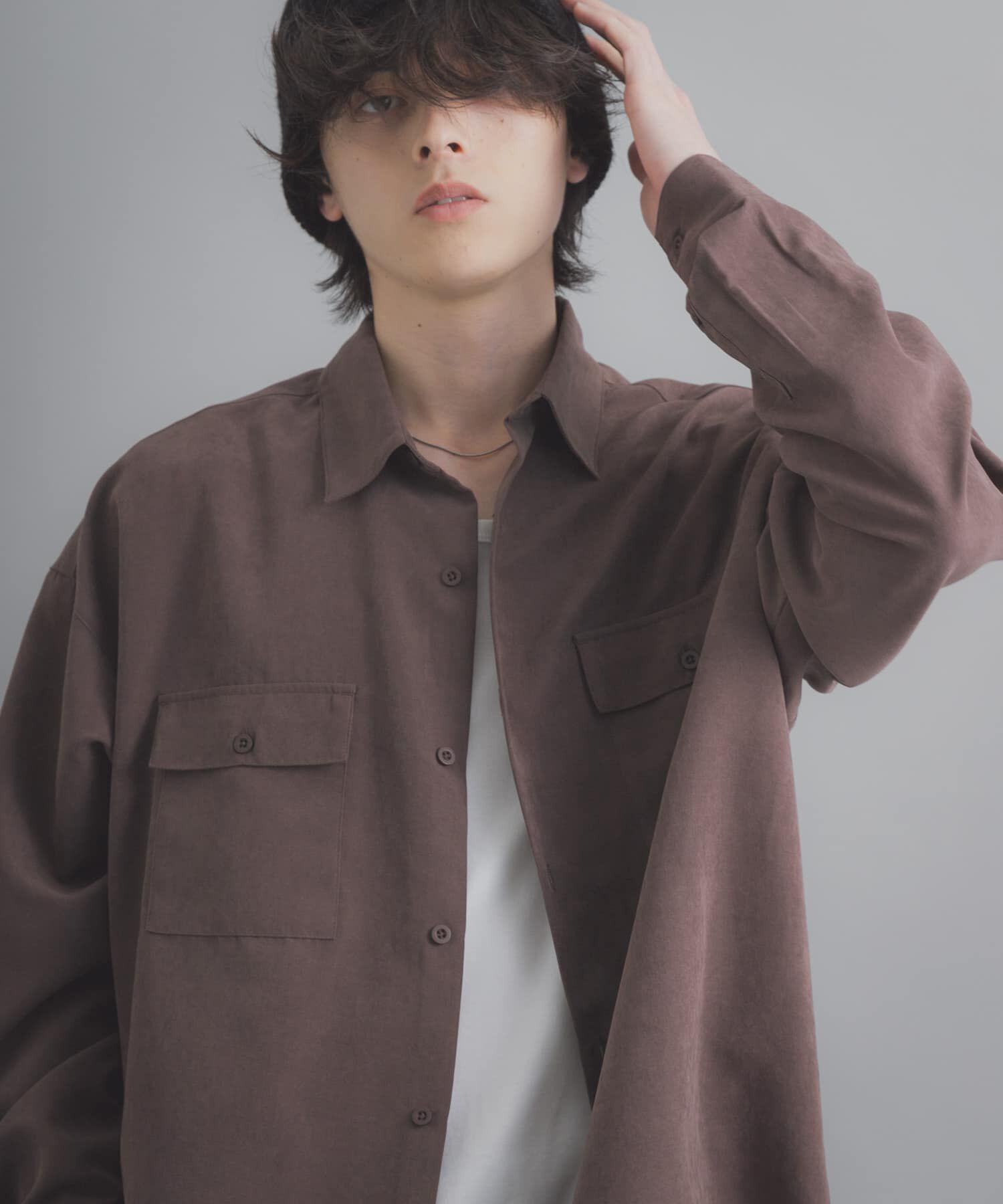 SENSE OF PLACE by URBAN RESEARCH「F/Sダブルポケットロングスリーブシャツ」|シャツ・ブラウス|