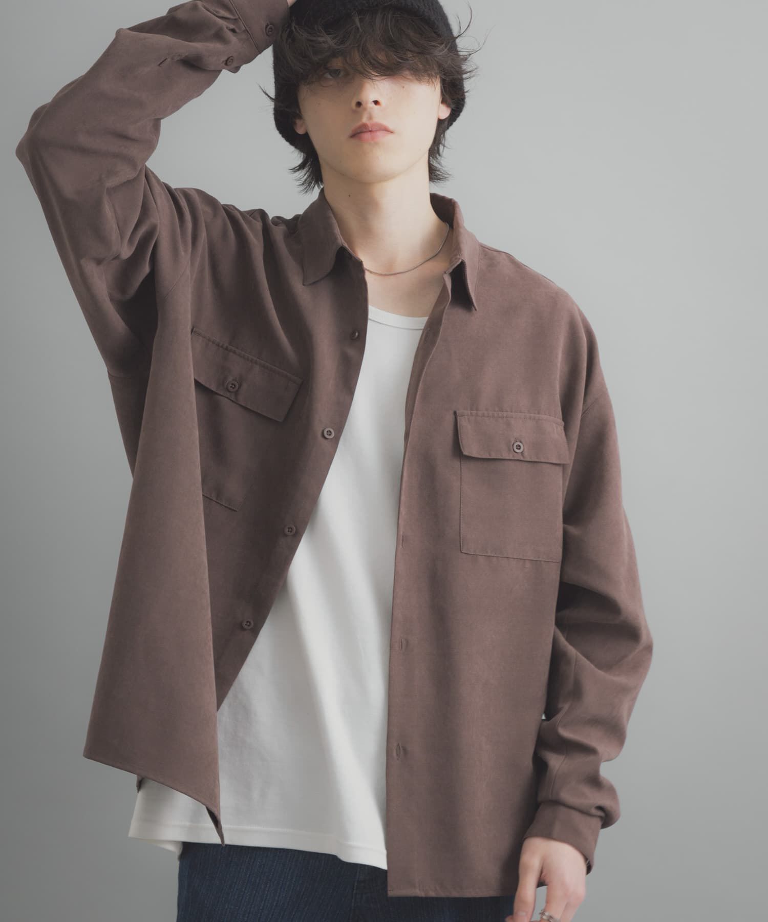 SENSE OF PLACE by URBAN RESEARCH「F/Sダブルポケットロングスリーブシャツ」|シャツ・ブラウス|