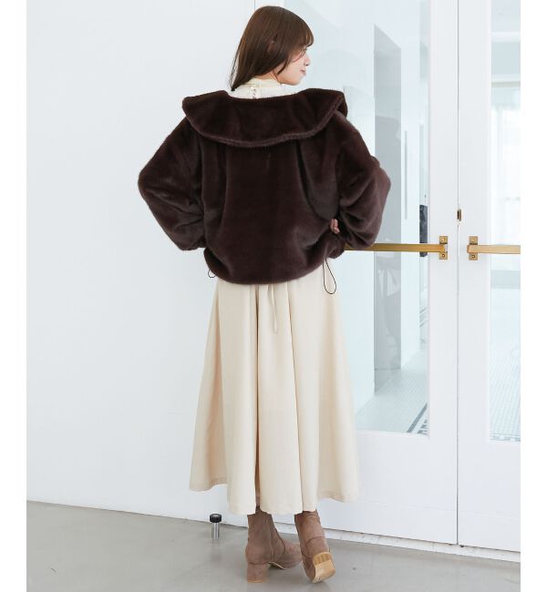  「ジップデザインファーブルゾン」|ブルゾン・スタジャン|