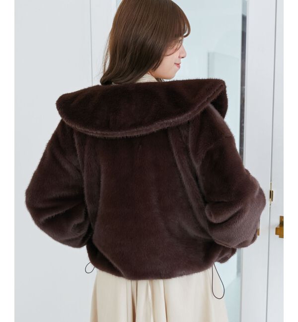  「ジップデザインファーブルゾン」|ブルゾン・スタジャン|