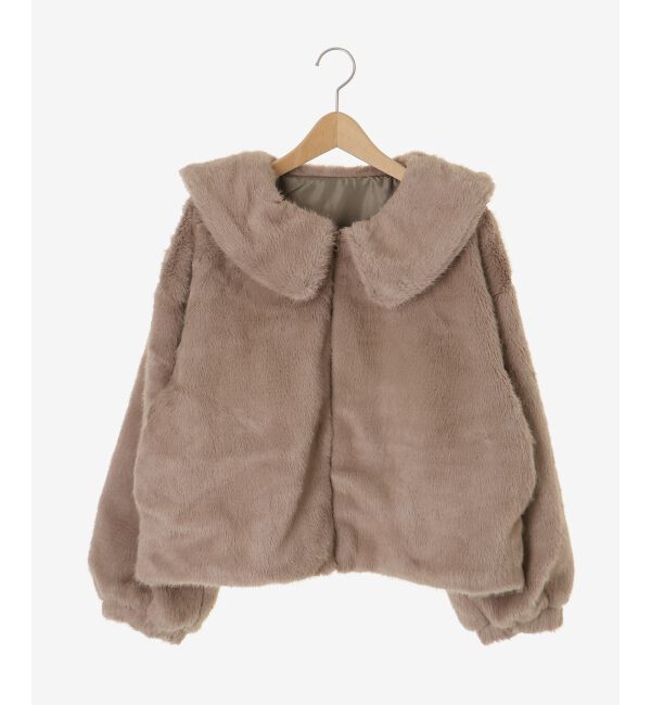  「ジップデザインファーブルゾン」|ブルゾン・スタジャン|