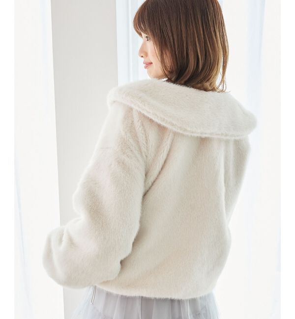  「ジップデザインファーブルゾン」|ブルゾン・スタジャン|