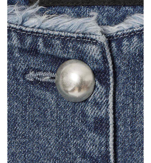 allureville「デニムノーカラージャケット」|ノーカラージャケット|