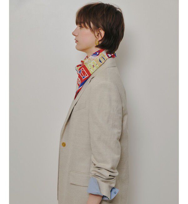 allureville「シャークスキンシングルオーバージャケット」|テーラードジャケット|