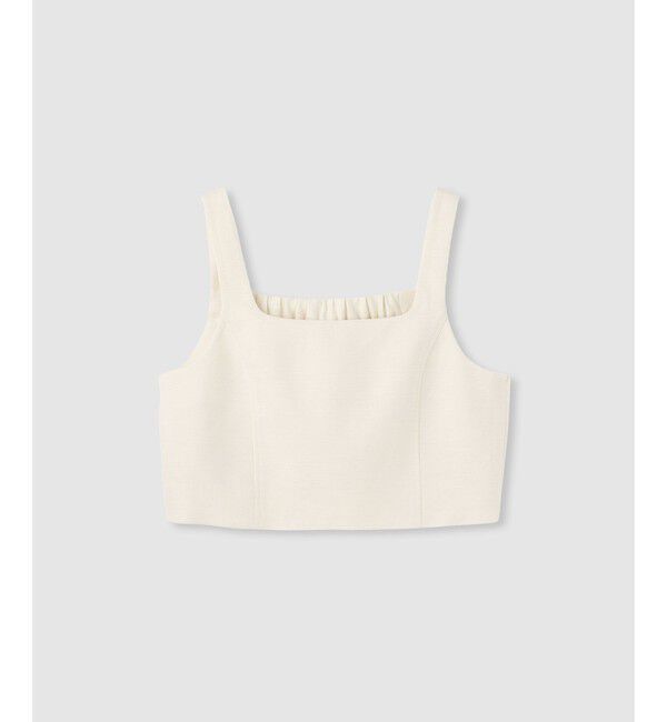 allureville「シャークスキンショートジレ」|ベスト・ジレ|オフホワイト