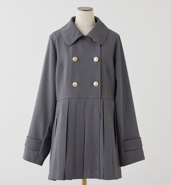  「【SMサイズ展開あり】ウエストベルトプリーツミニトレンチ」|その他|