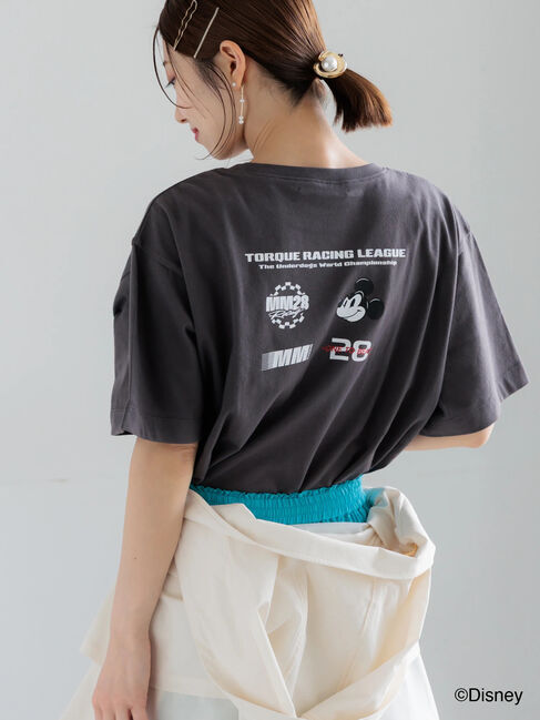 Te chichi「【Disney】MICKEY/ロゴプリントTシャツ」|Tシャツ・カットソー|