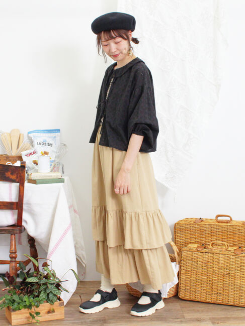 Samansa Mos2「柄アソート裾重ねスカート」|スカート|