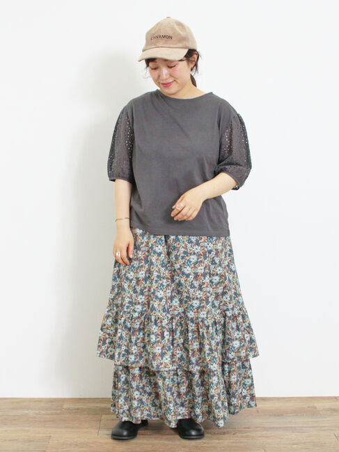 Samansa Mos2「柄アソート裾重ねスカート」|スカート|