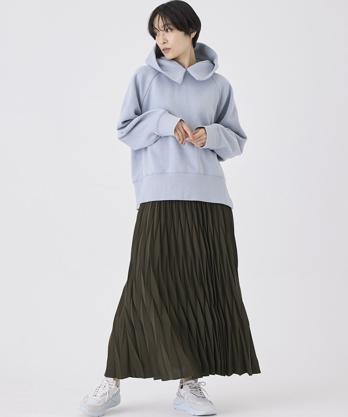 INED「《INED CLARO》裏起毛フーディ」|パーカー|