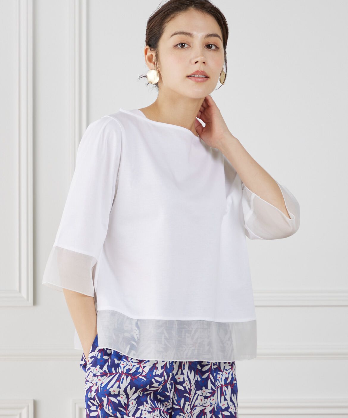 DAY by DAY it&rsquo;s international「シアー切替えプルオーバー」|Tシャツ・カットソー|