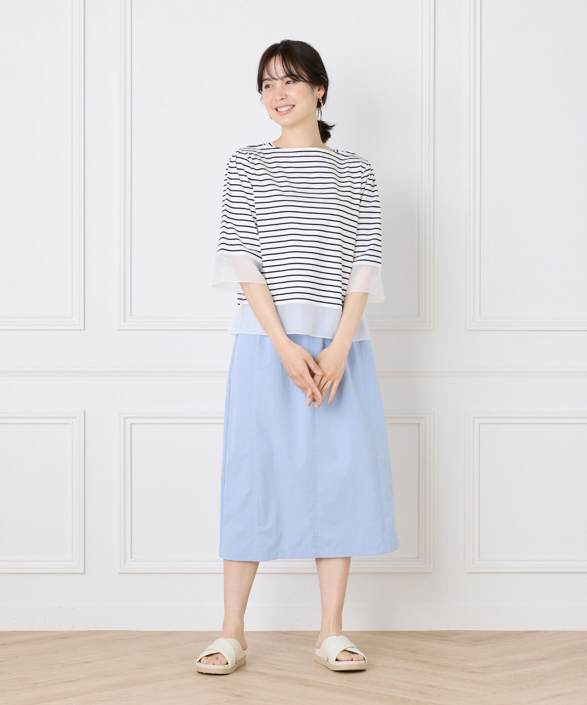 DAY by DAY it&rsquo;s international「シアー切替えプルオーバー」|Tシャツ・カットソー|