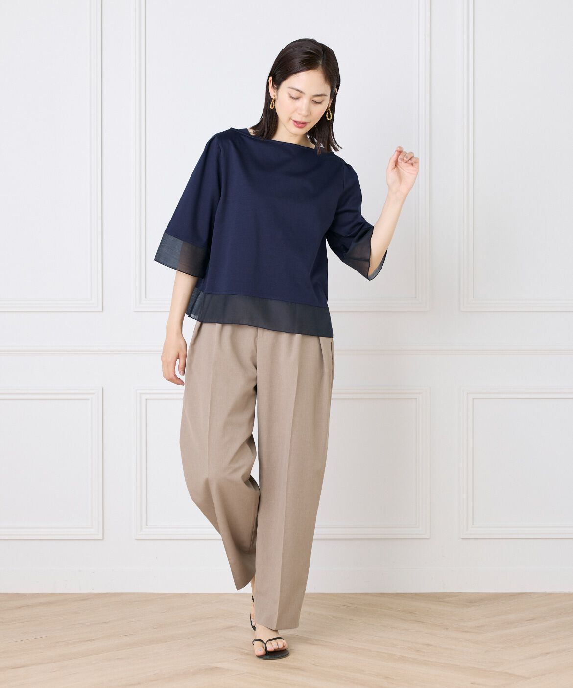 DAY by DAY it&rsquo;s international「シアー切替えプルオーバー」|Tシャツ・カットソー|