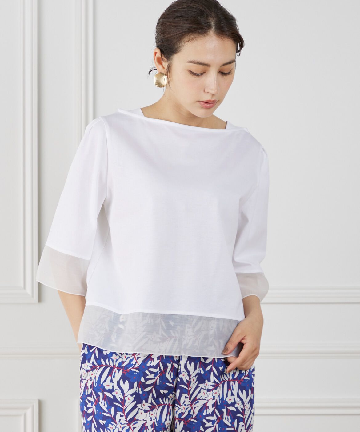 DAY by DAY it&rsquo;s international「シアー切替えプルオーバー」|Tシャツ・カットソー|