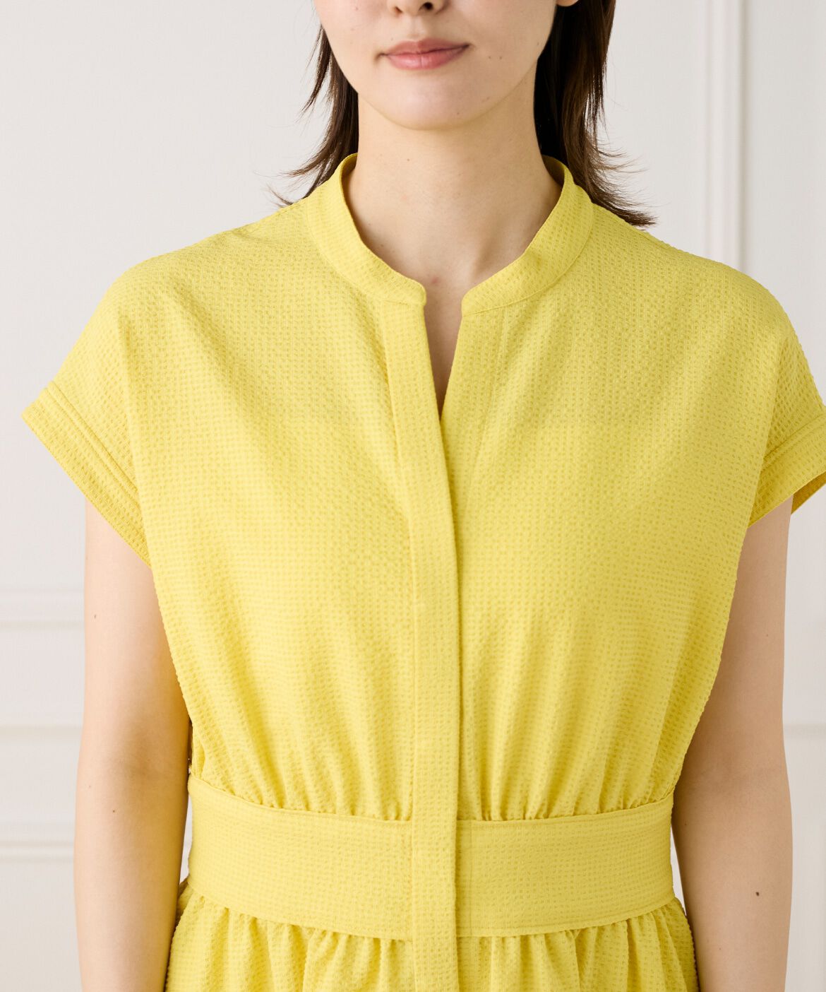 INED「ウエストギャザーワンピース」|ワンピース|