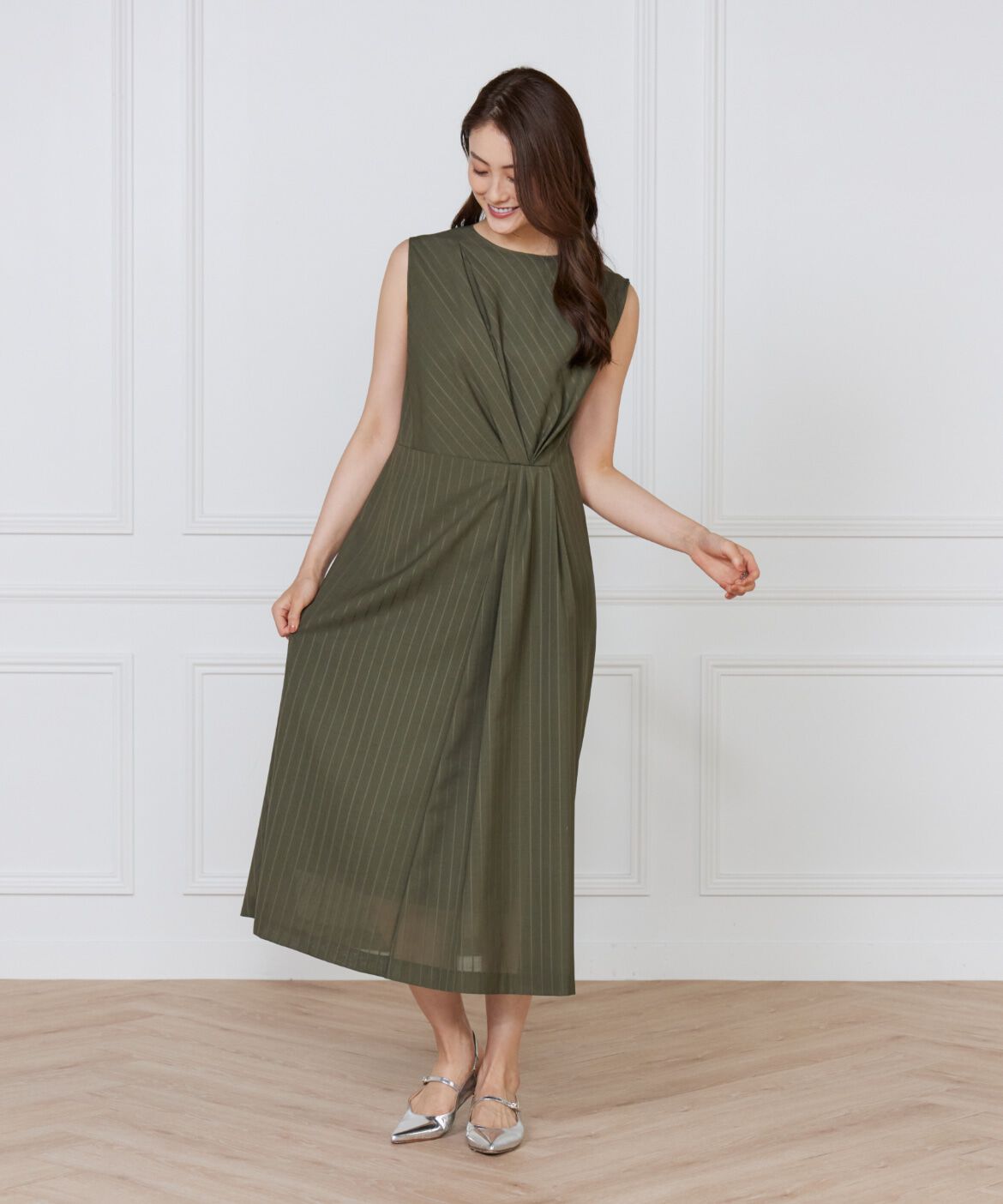 INED「ウエストタックワンピース」|ワンピース|