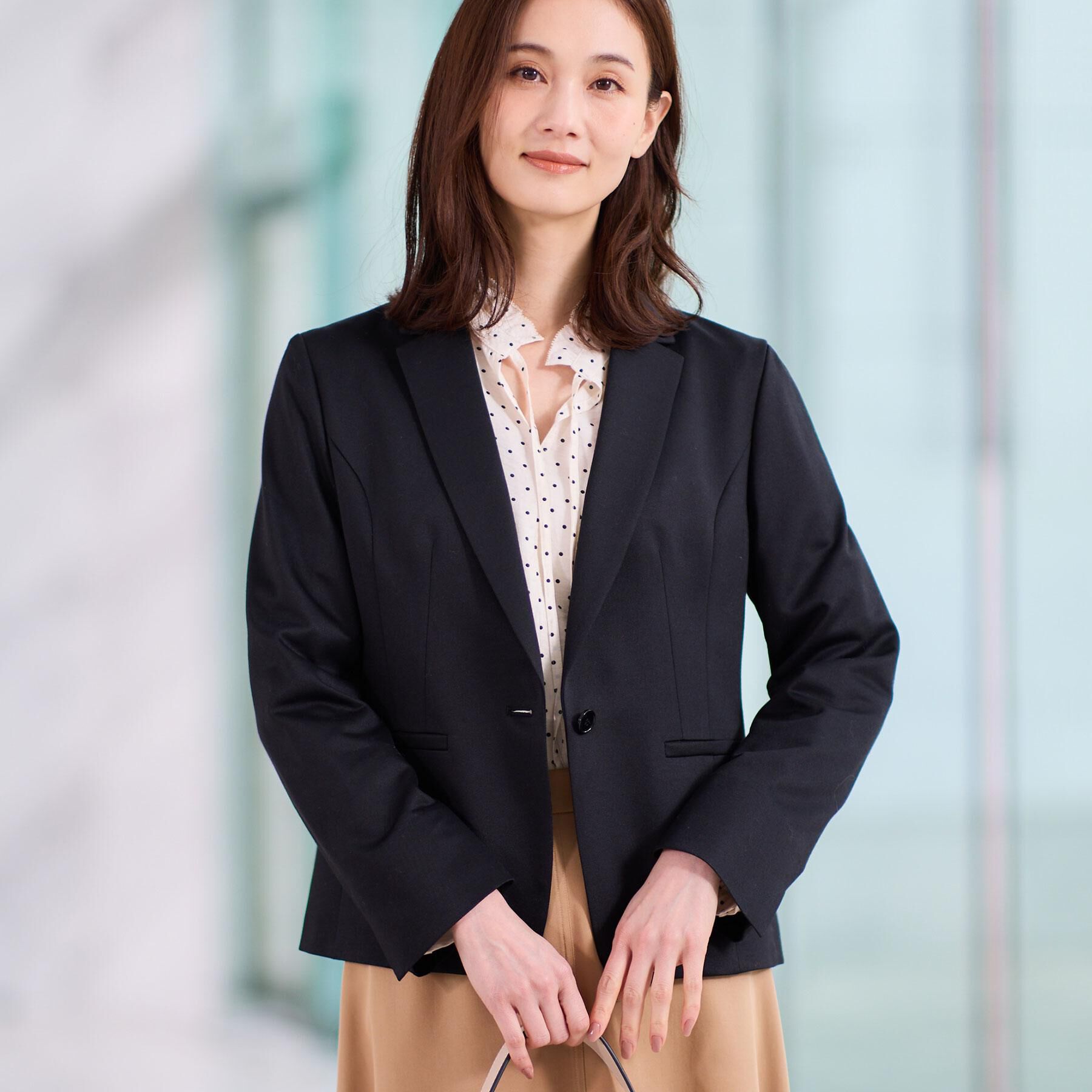 Reflect「【匠シリーズ】匠ジャケット／ベーシックテーラード」|テーラードジャケット|ブラック(019)