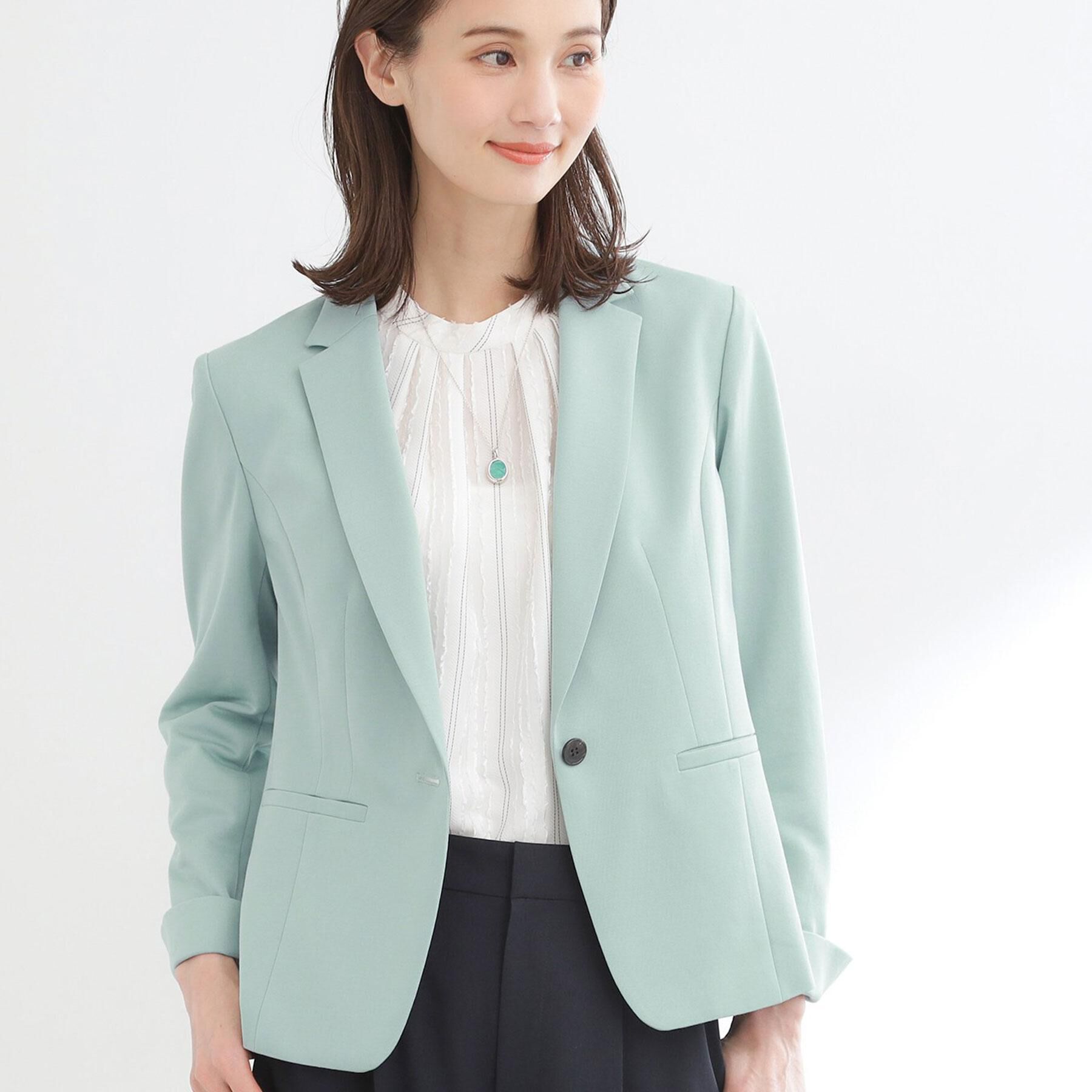 Reflect「【匠シリーズ】匠ジャケット／ベーシックテーラード」|テーラードジャケット|ミントグリーン(02