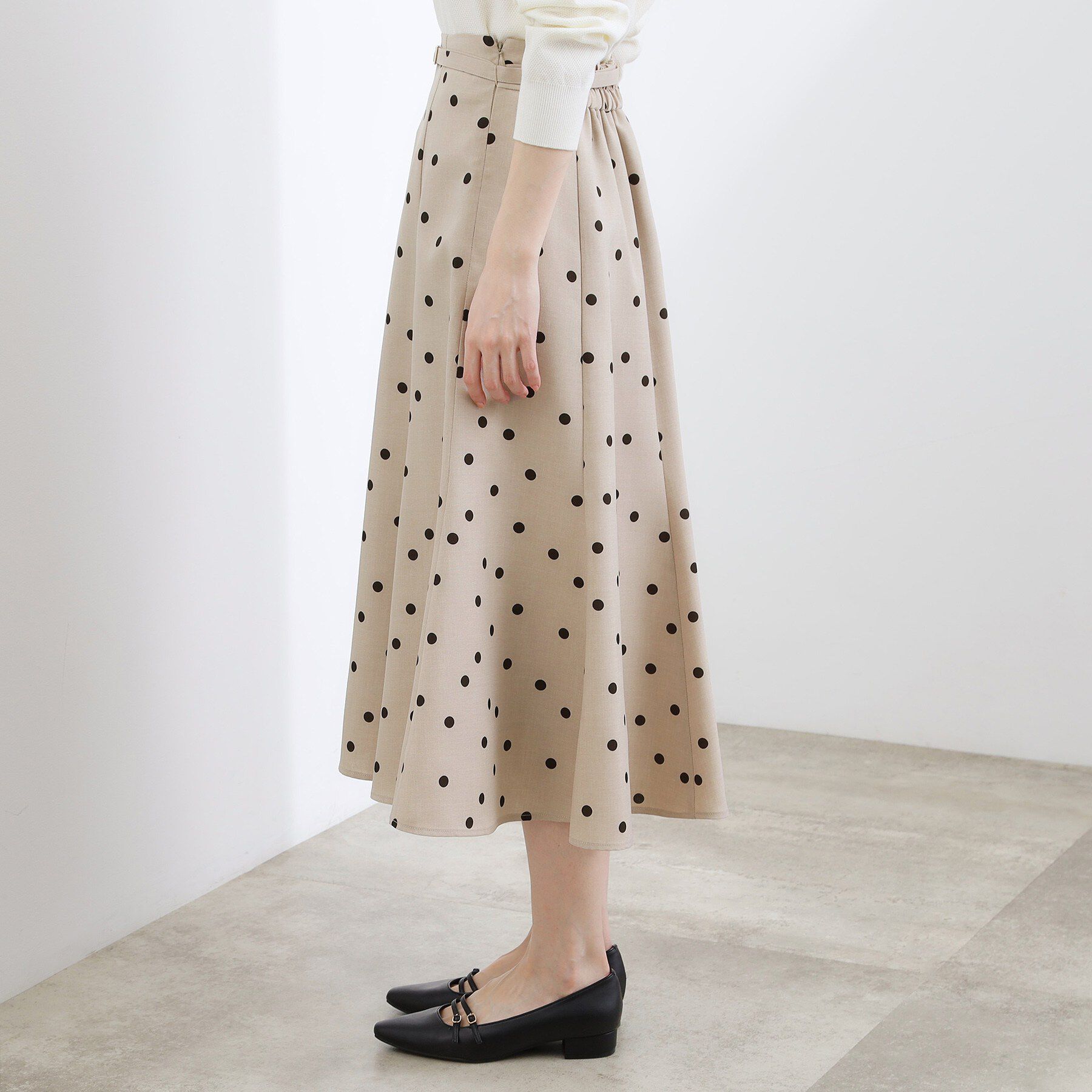 grove「【貴島明日香さん着用・洗える】ランダムドットマーメイドスカート」|スカート|