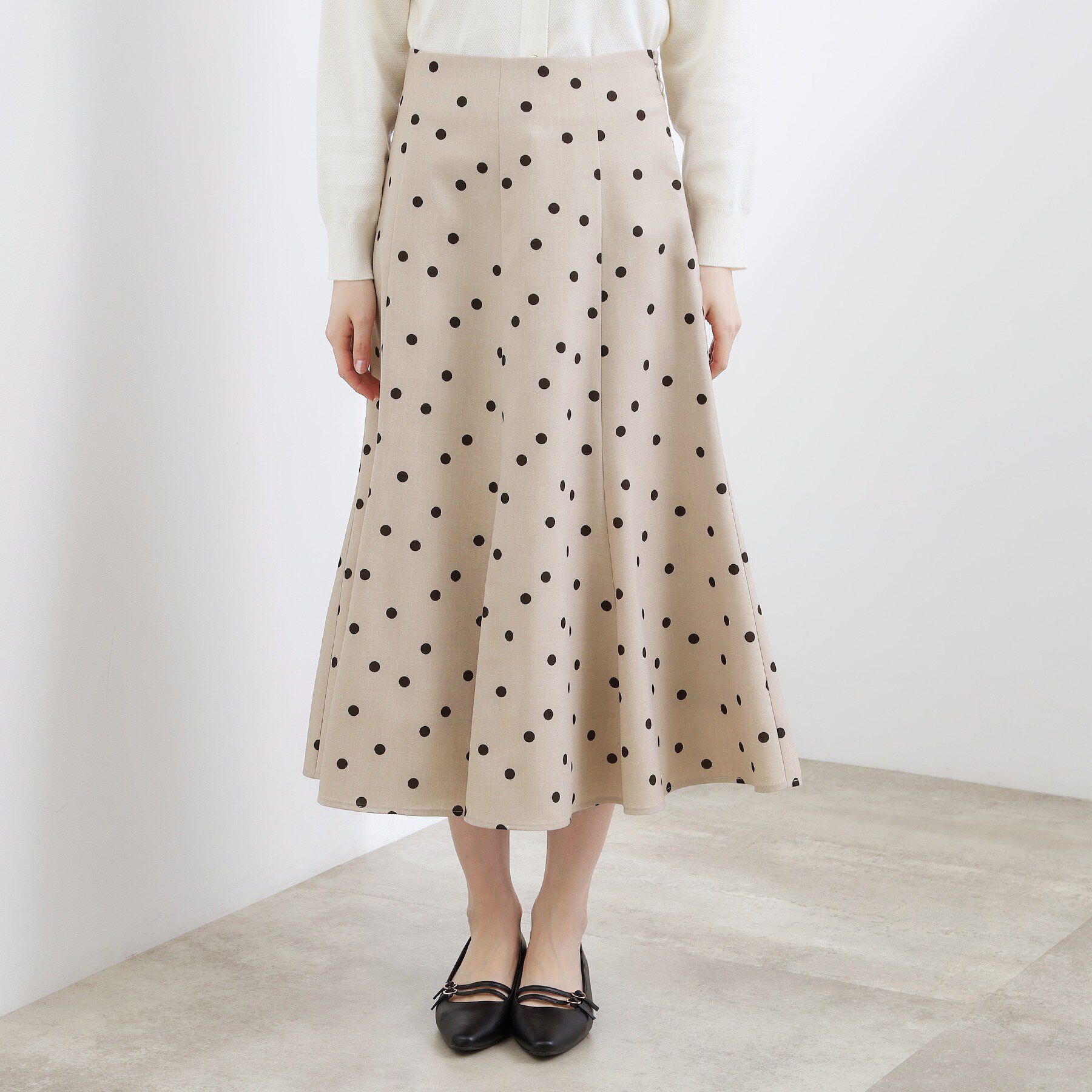grove「【貴島明日香さん着用・洗える】ランダムドットマーメイドスカート」|スカート|