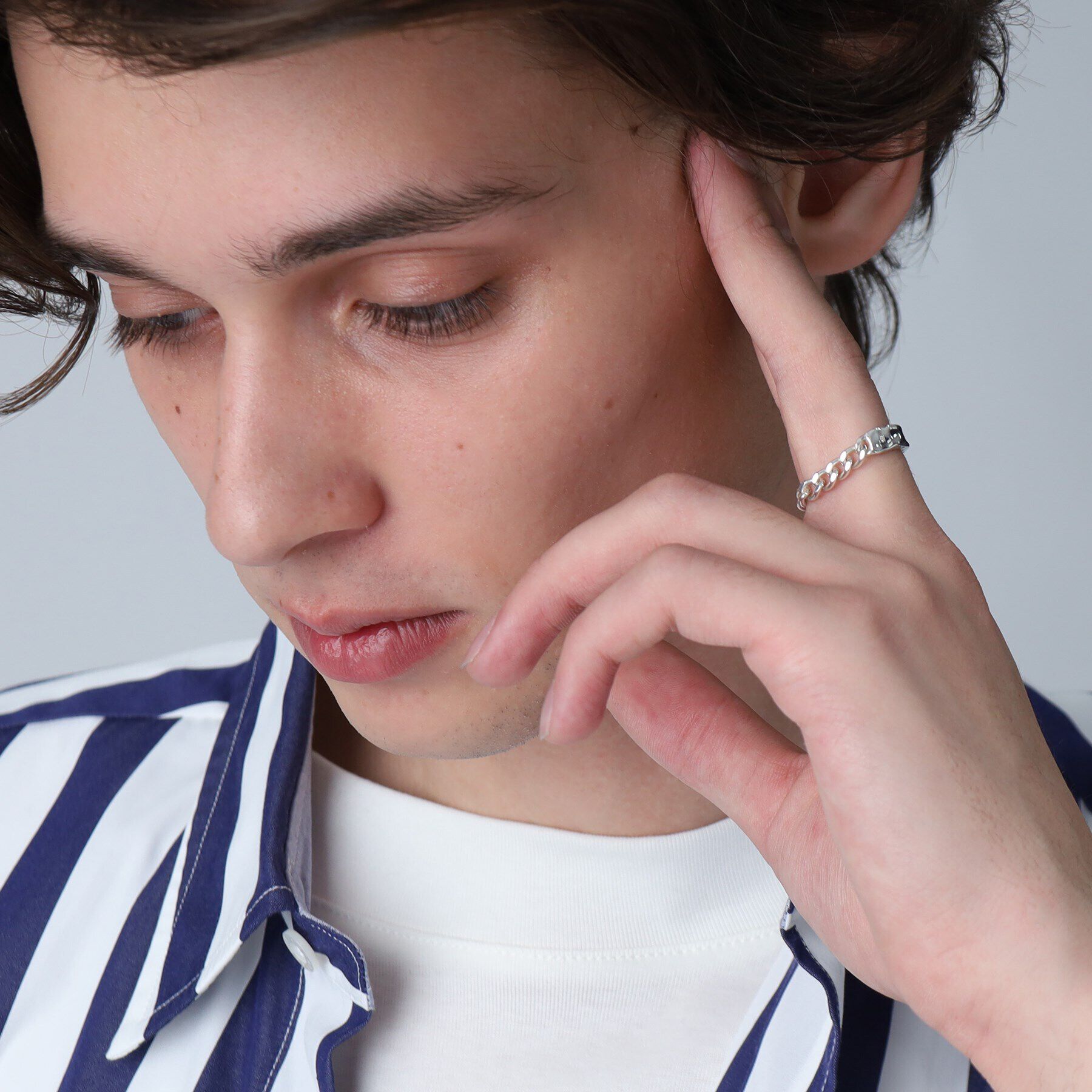 TAKEO KIKUCHI「【MADE IN JAPAN】チェーンシルバーリング」|リング|