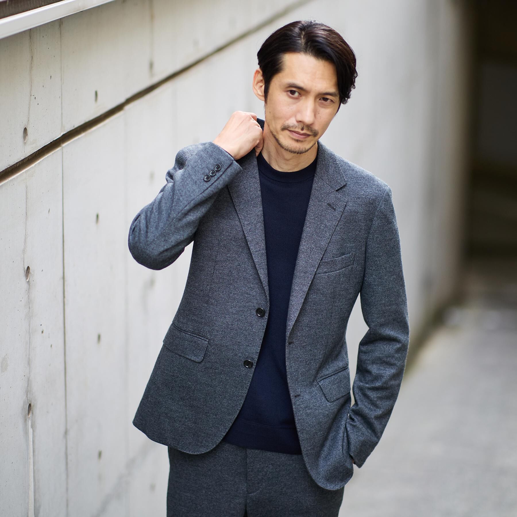 TAKEO KIKUCHI「【Sサイズ～】尾州織 ピンヘッドムリネ ジャケット」|スーツ|