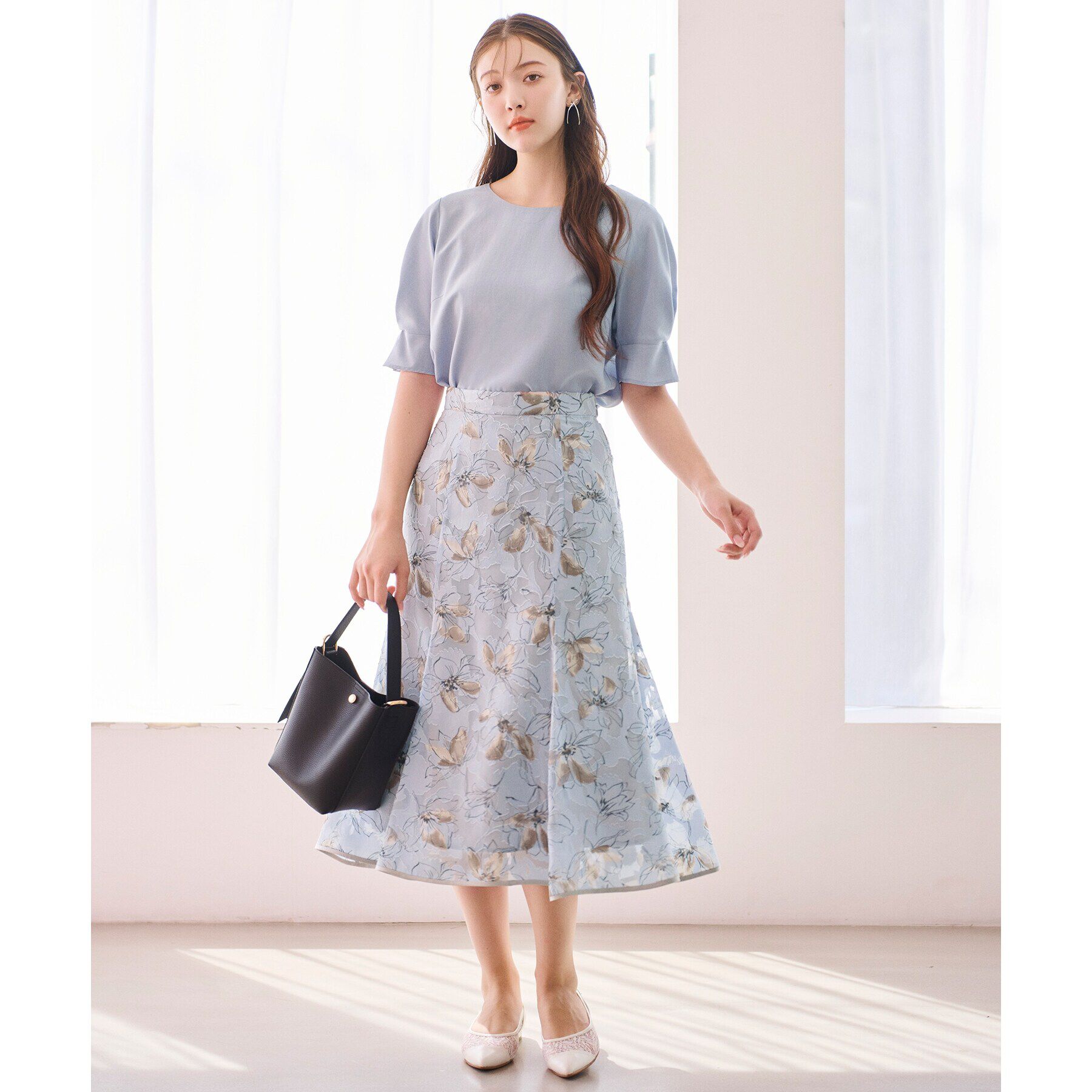 index「《新色追加》タックスリーブブラウス【洗濯機洗い可/吸水速乾/防シワ/抗ピル】」|シャツ・ブラウス|