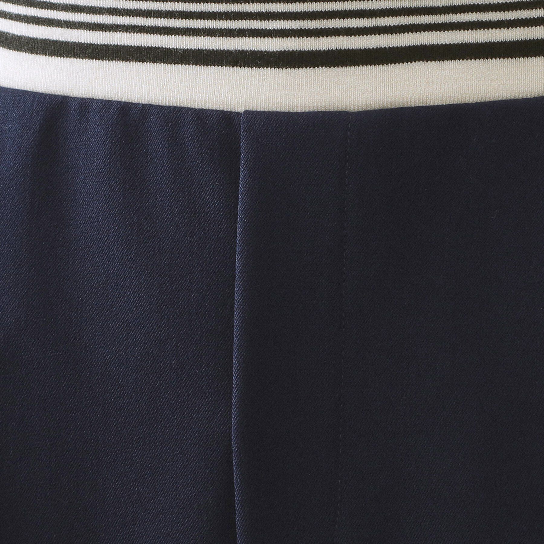 OPAQUE.CLIP「ボーダーリブ使いナロースカート【洗濯機OK】」|スカート|