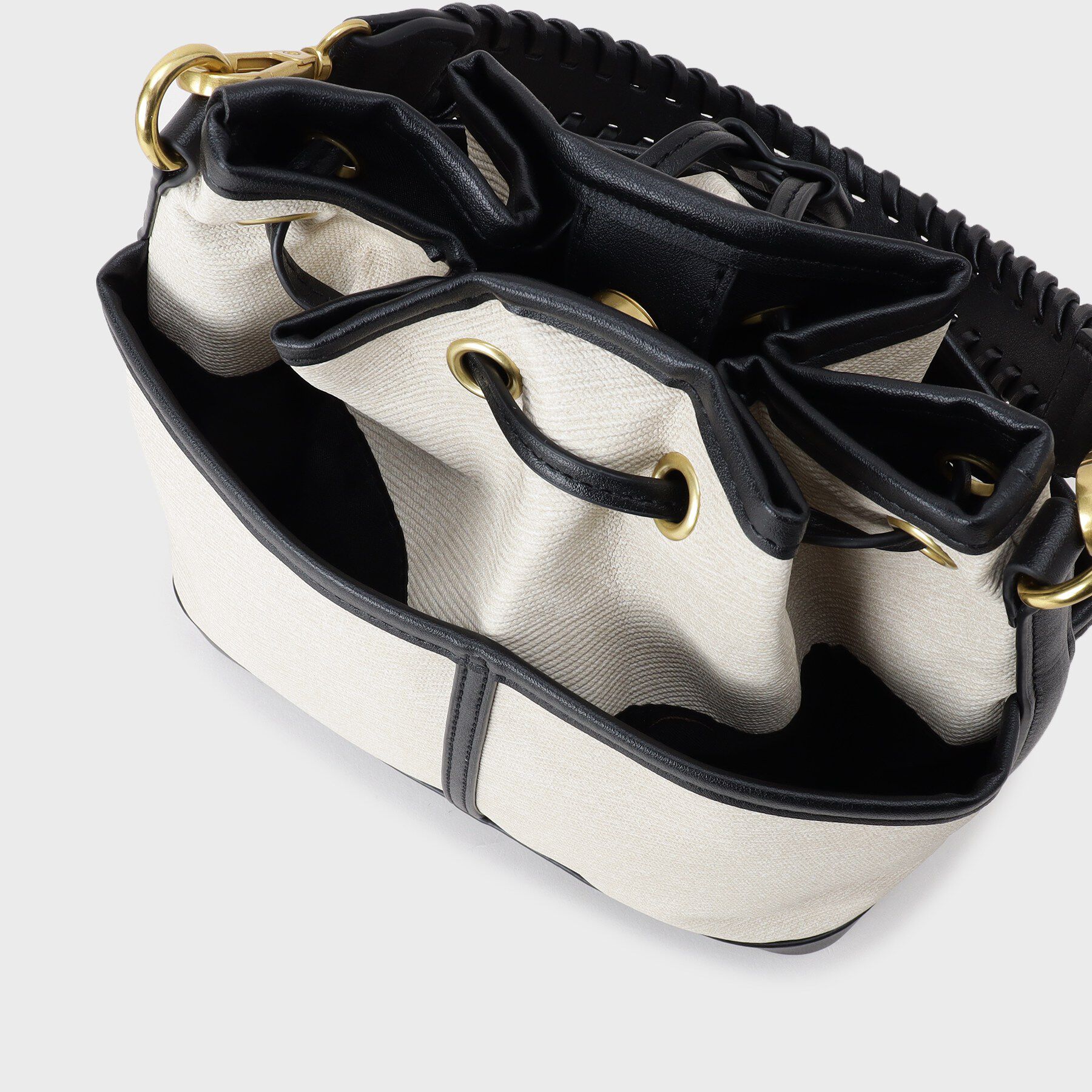 OPAQUE.CLIP「2WAY素材アソート巾着ショルダーバッグ」|ショルダー・メッセンジャー|