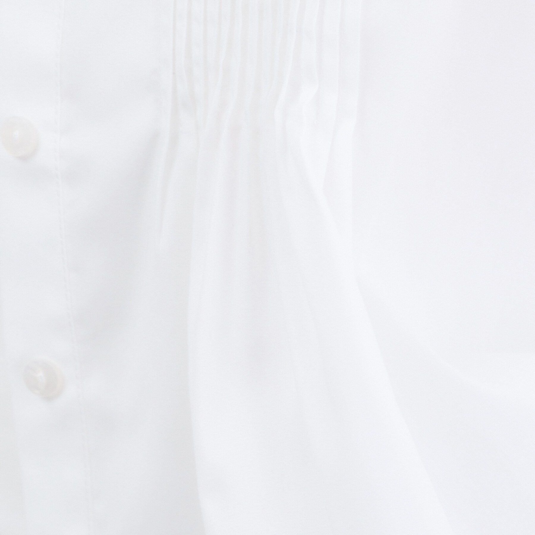 OPAQUE.CLIP「裾レース使いピンタックショートシャツ【洗濯機OK】」|シャツ・ブラウス|