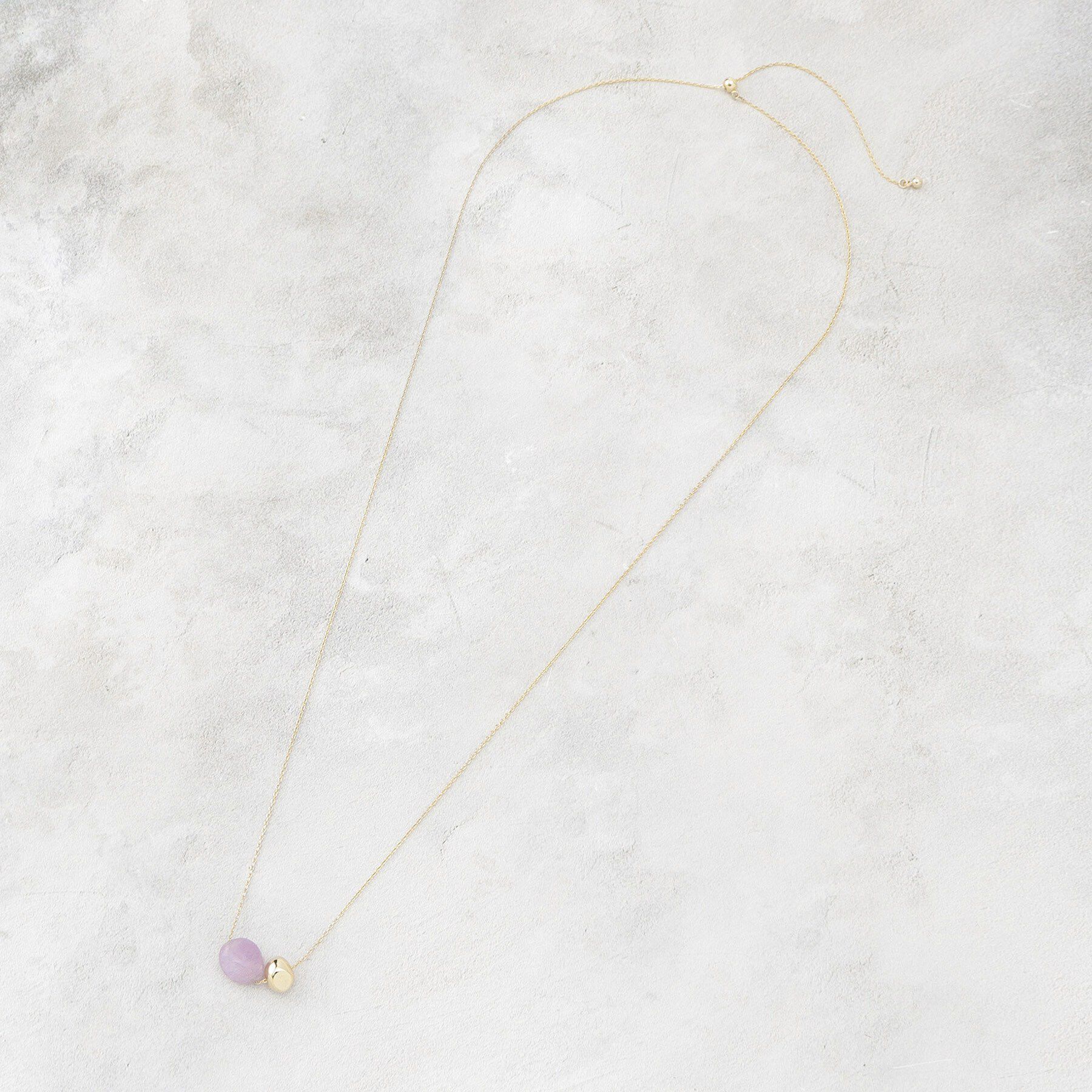 OPAQUE.CLIP「天然石&times;メタルスライドネックレス」|ネックレス|