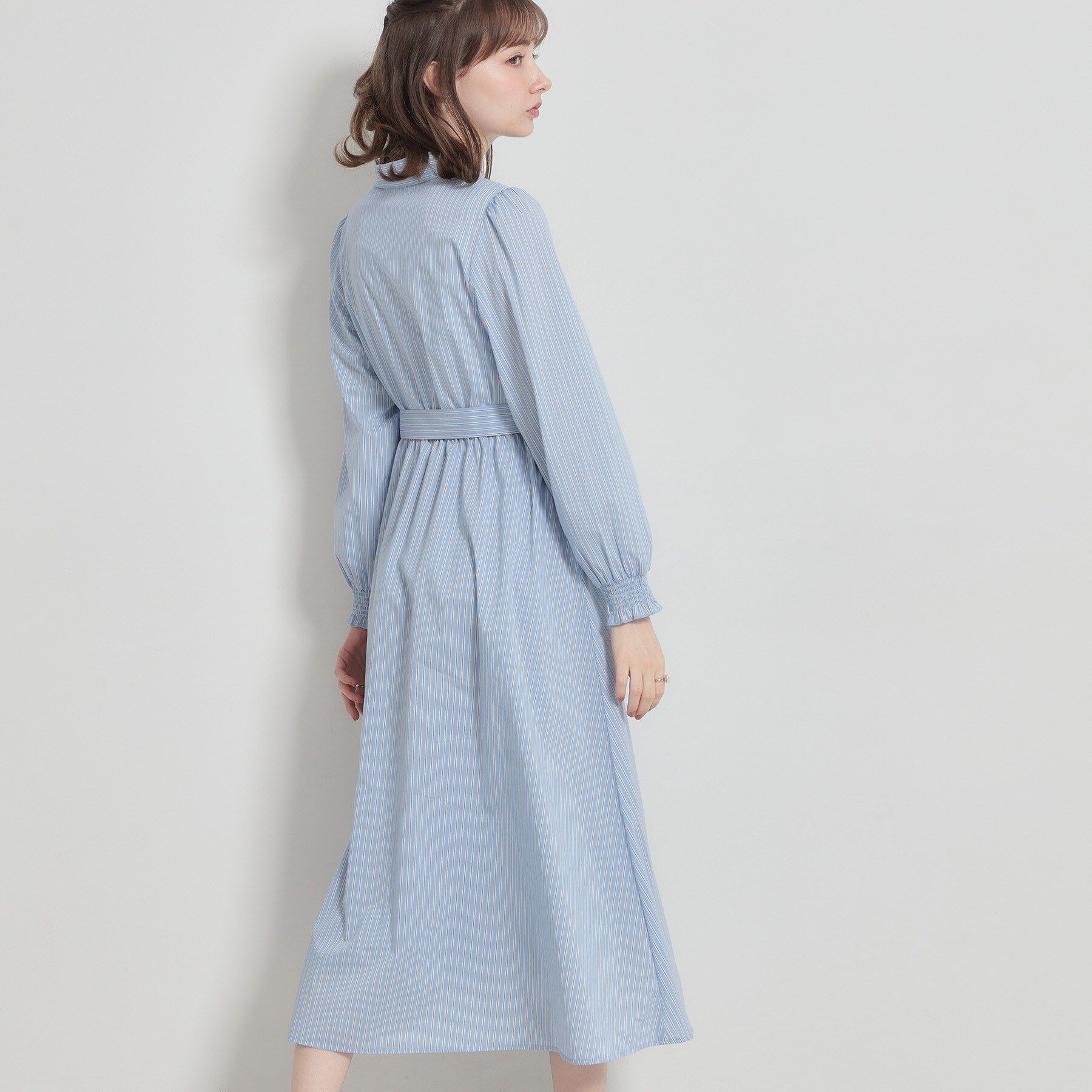 Couture broach「【洗える】ロゴエンブロ シャツワンピース」|ワンピース|