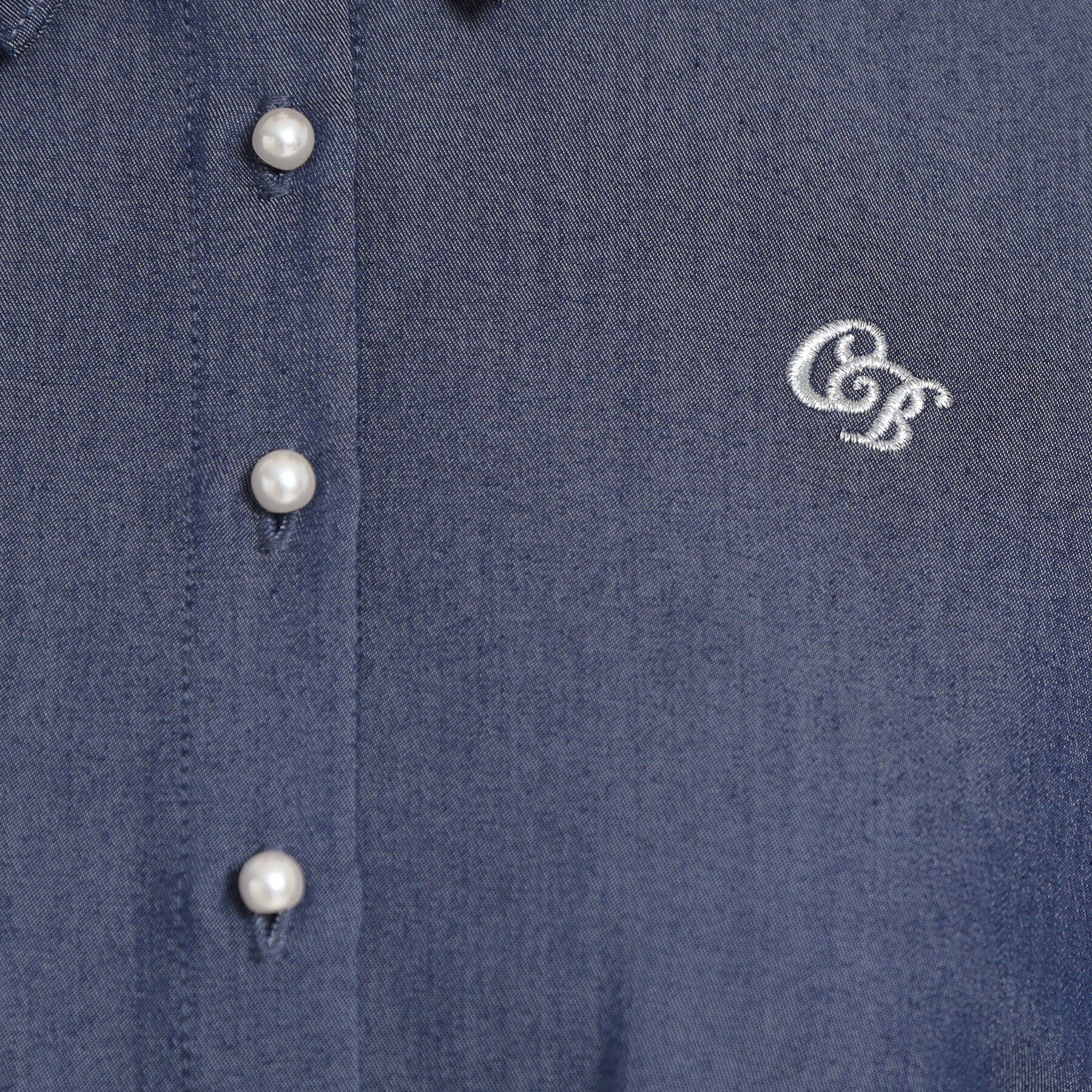 Couture broach「【洗える】ロゴエンブロ シャツワンピース」|ワンピース|