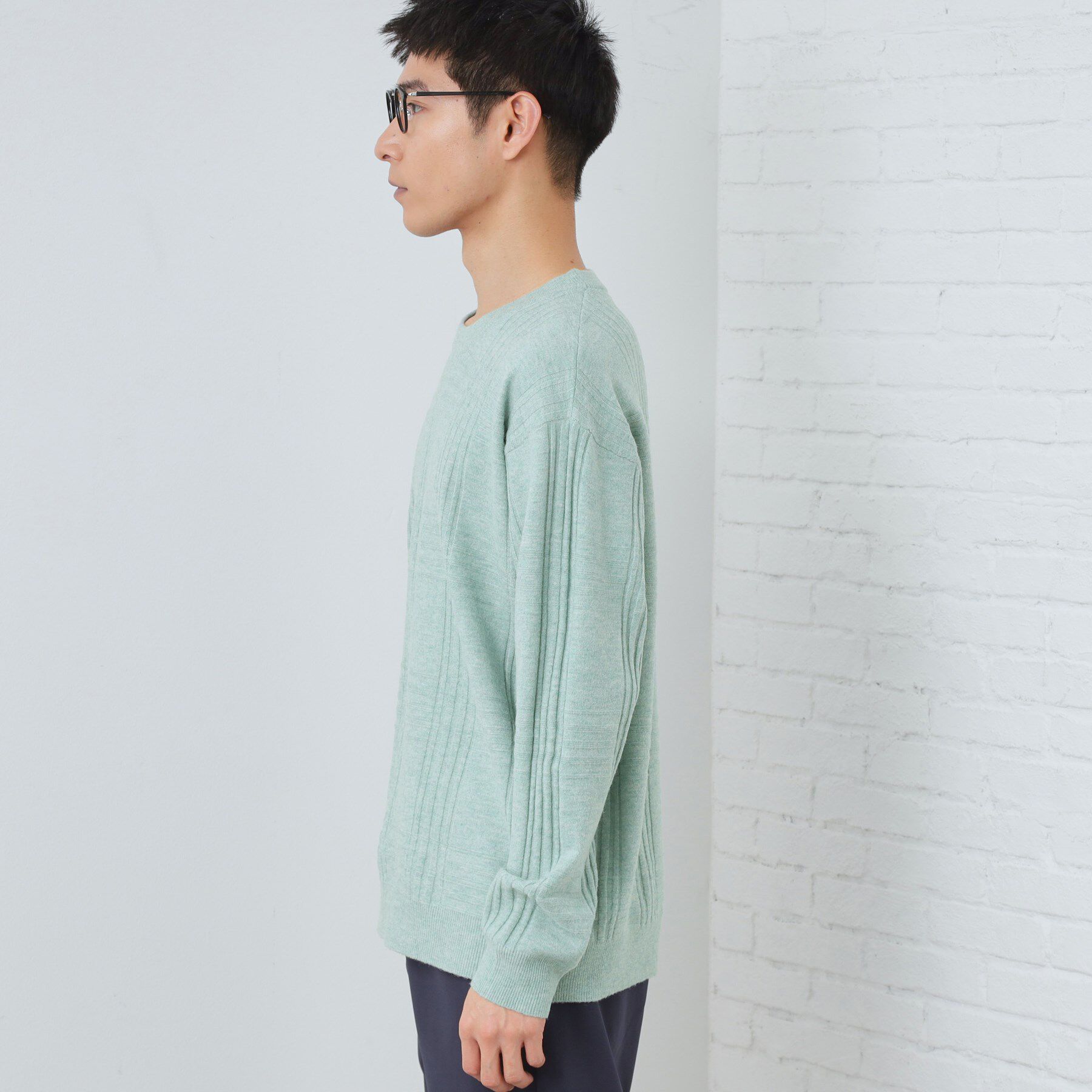 THE SHOP TK「【優しい肌触り】カシミヤタッチ チェックニット　洗濯機OK」|ニット・セーター|