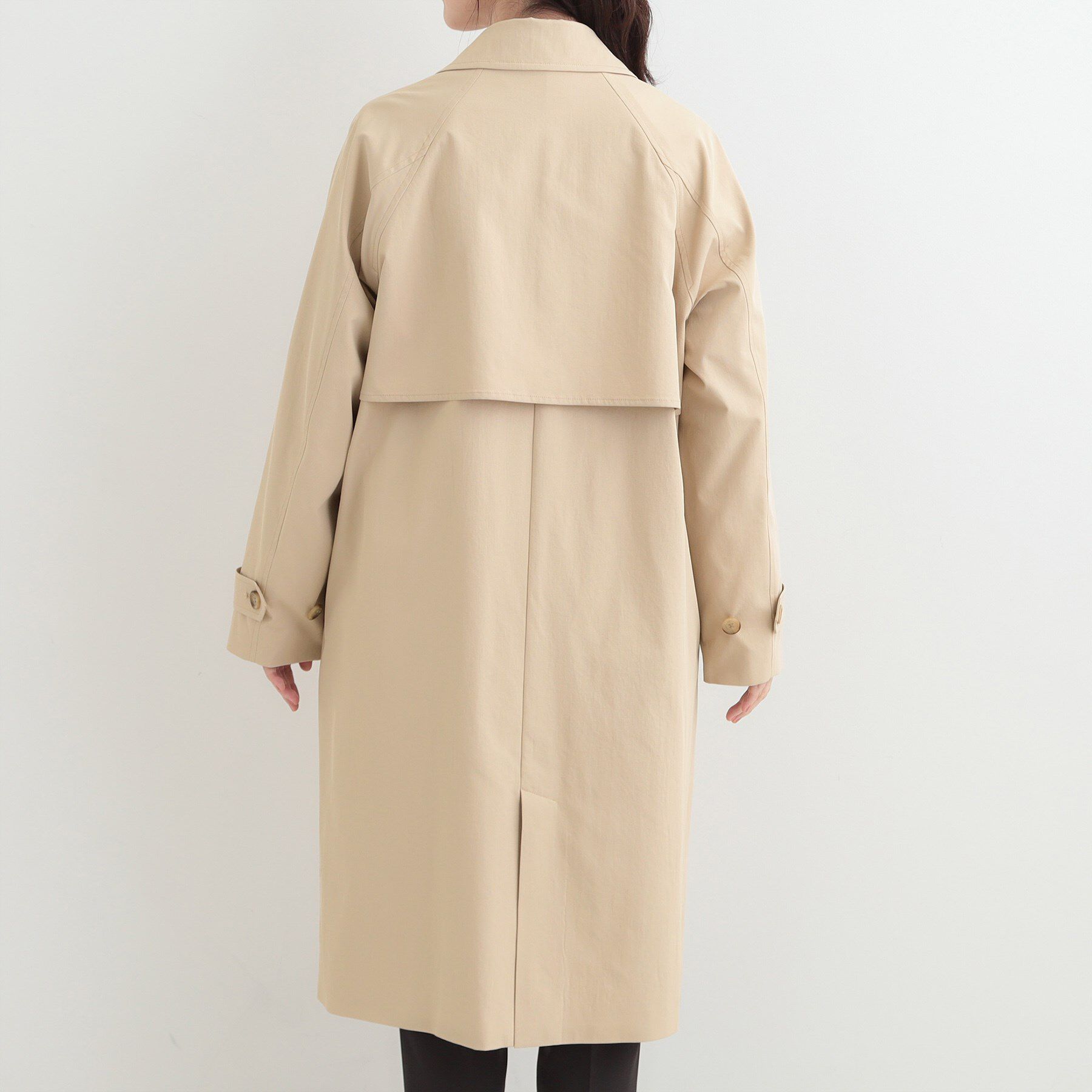 SHOO･LA･RUE「【S-LL/撥水】通勤やお出かけにも活躍 ロングトレンチコート」|トレンチコート|