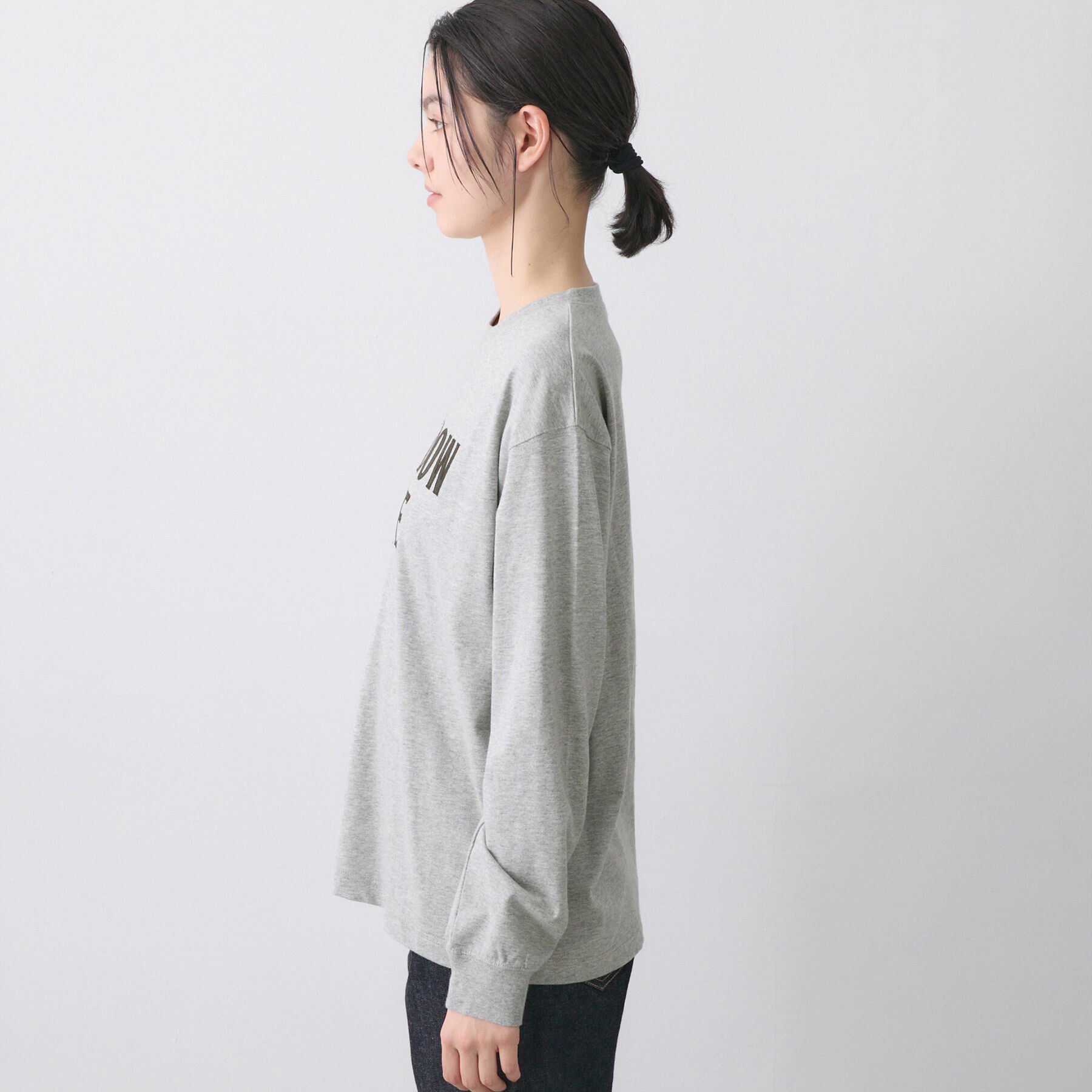 Dessin「【洗える】コットンロゴロングTシャツ」|Tシャツ・カットソー|