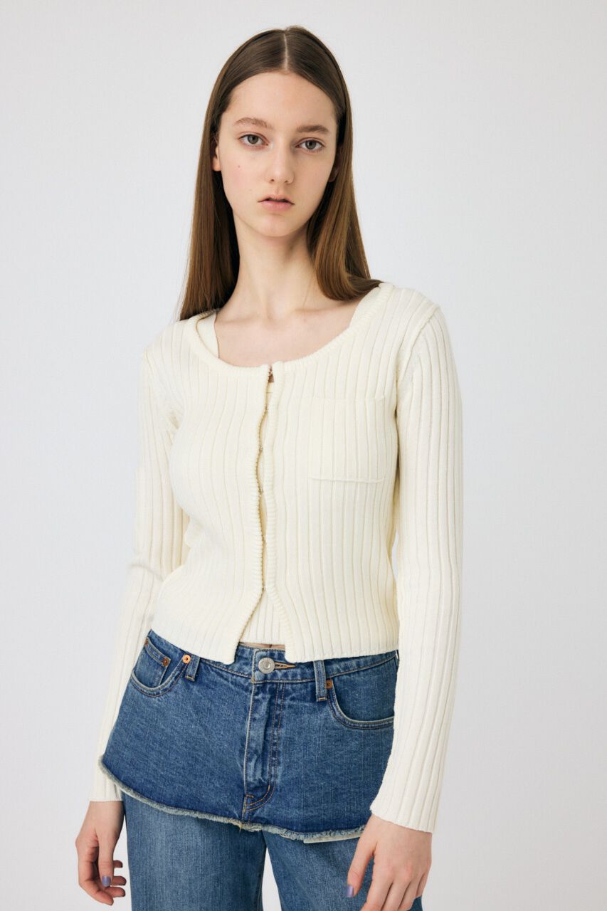 MOUSSY「RIB KNIT CD & タンク」|ニット・セーター|IVOY3
