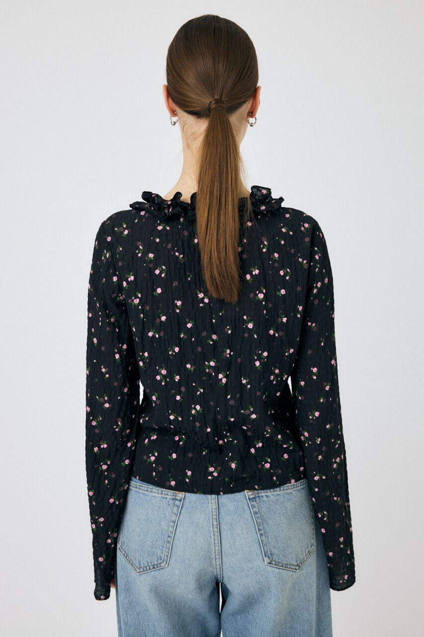 MOUSSY「LACE UP RUFFLE ブラウス」|シャツ・ブラウス|