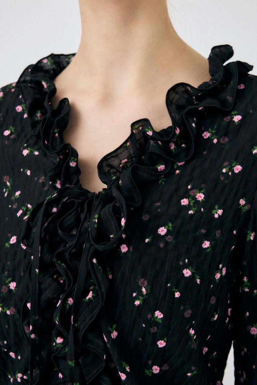 MOUSSY「LACE UP RUFFLE ブラウス」|シャツ・ブラウス|