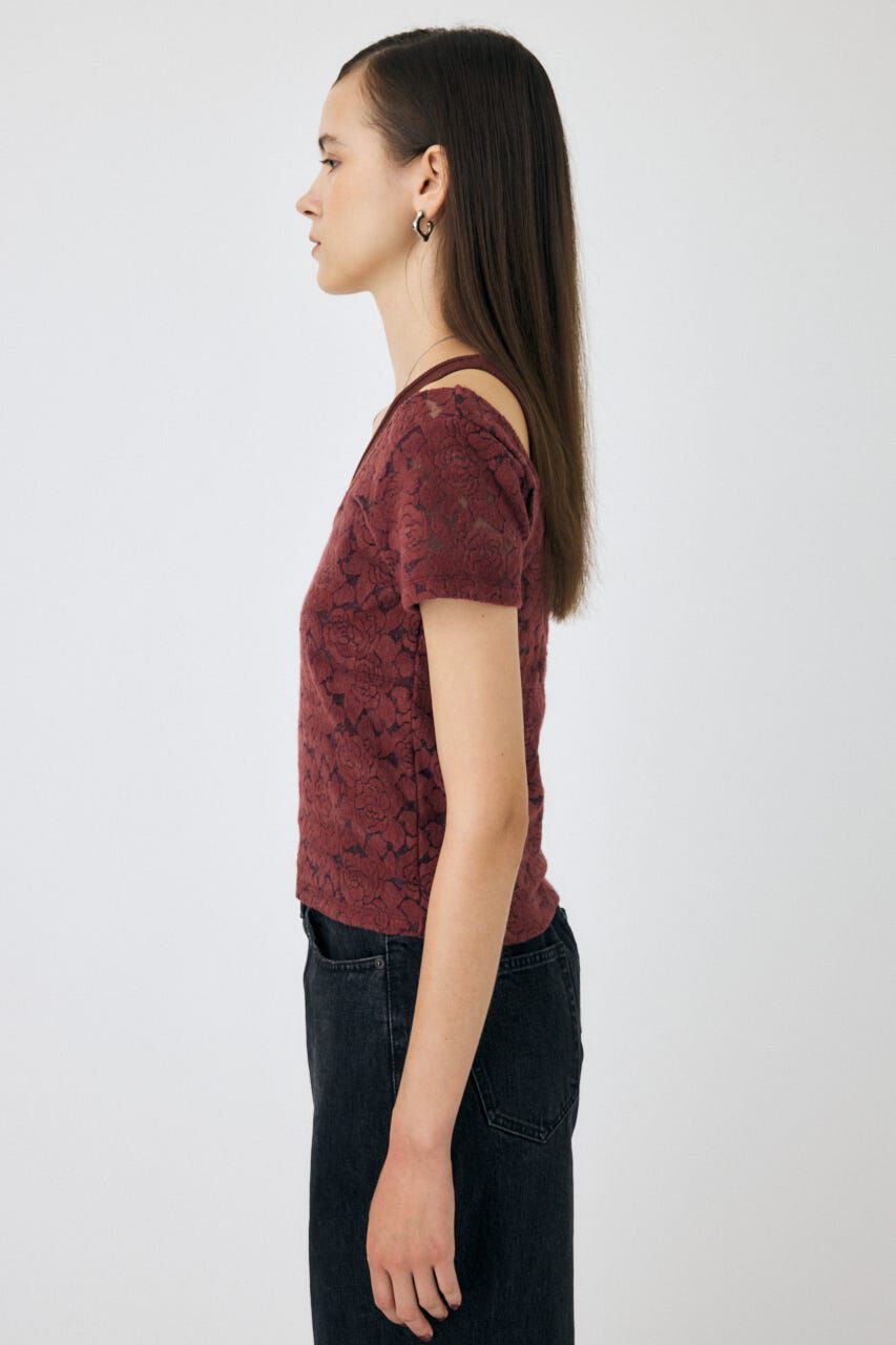 MOUSSY「LAYERED LACE トップス」|Tシャツ・カットソー|