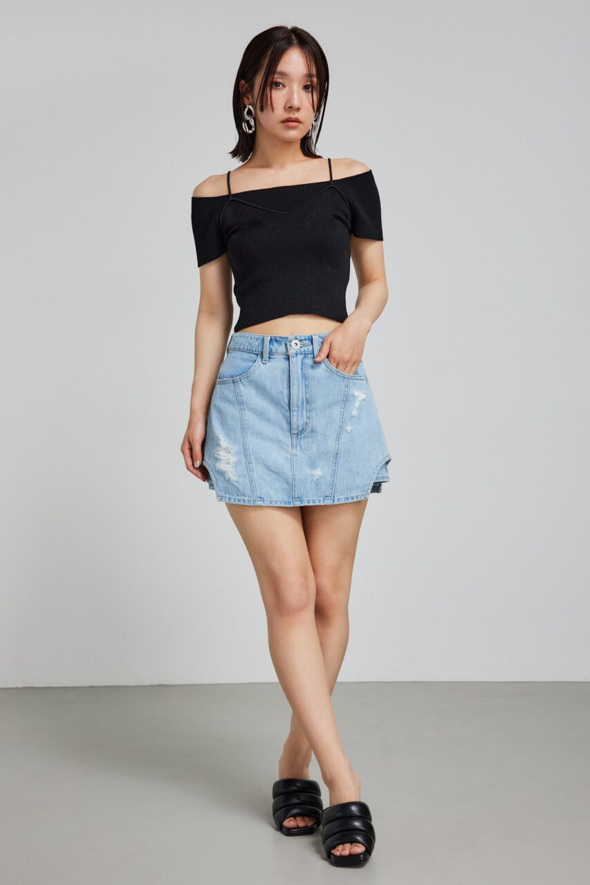 rienda「レイヤードニットトップス」|ニット・セーター|