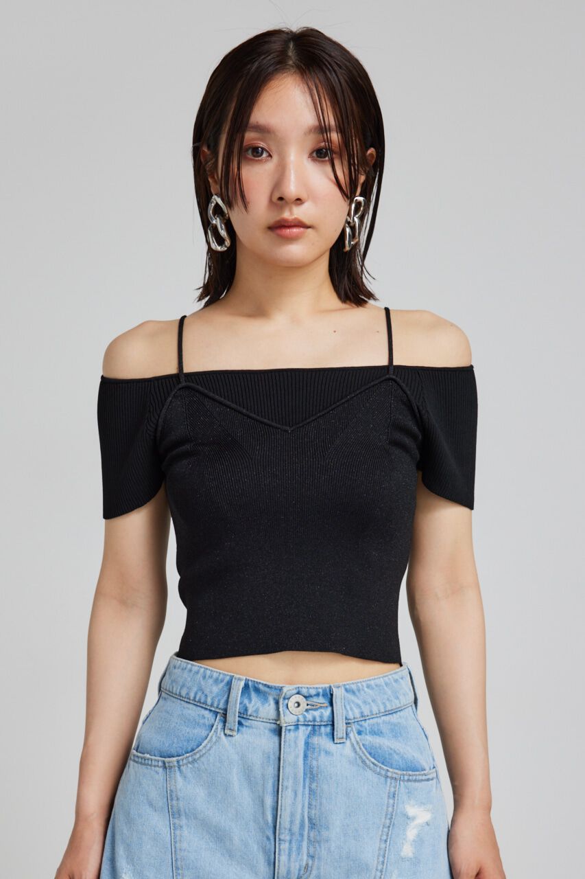 rienda「レイヤードニットトップス」|ニット・セーター|