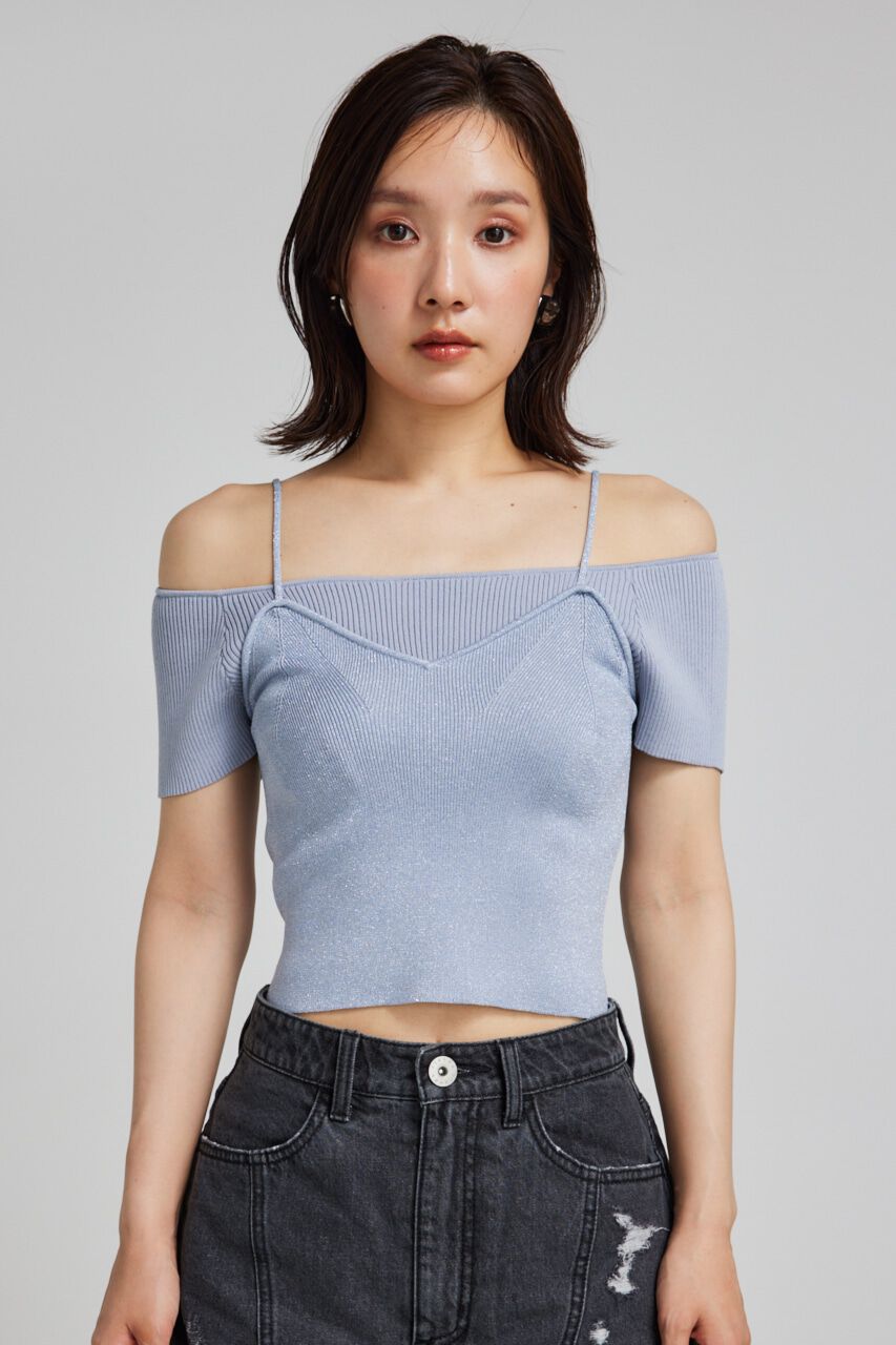 rienda「レイヤードニットトップス」|ニット・セーター|