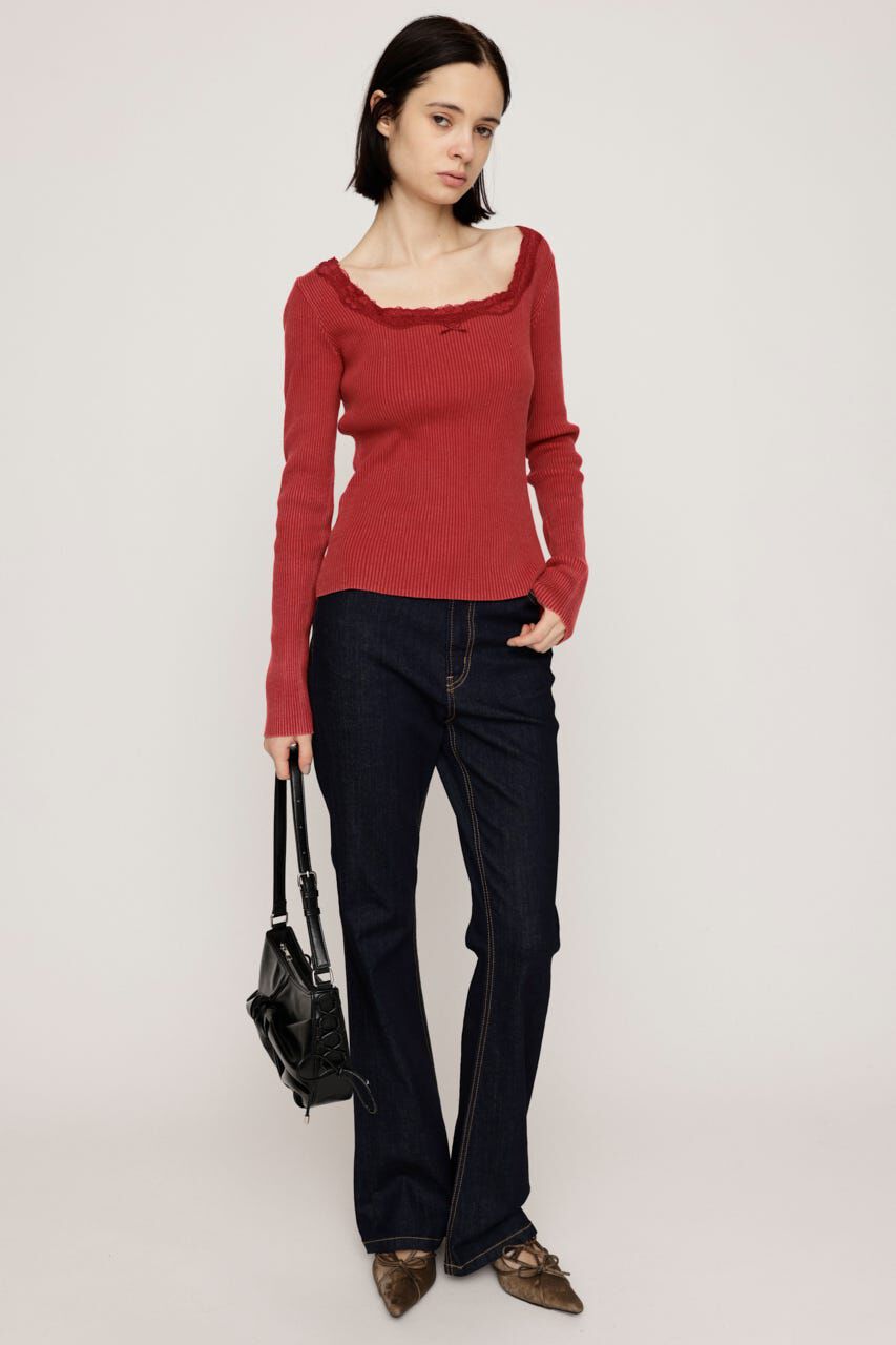 SLY「HW FLARE PT-C WITH ROICA（R）EF」|デニム|