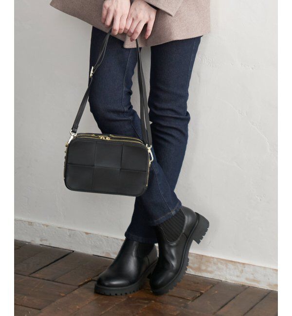 ikka「PUニットコンビブーツ」|その他|