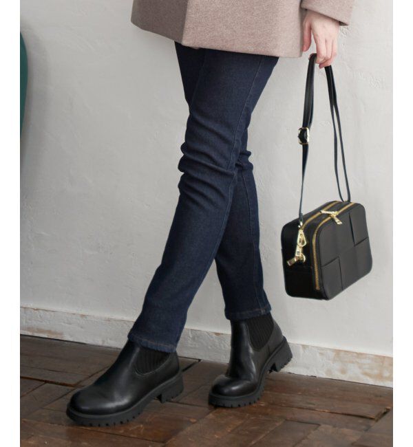 ikka「PUニットコンビブーツ」|その他|